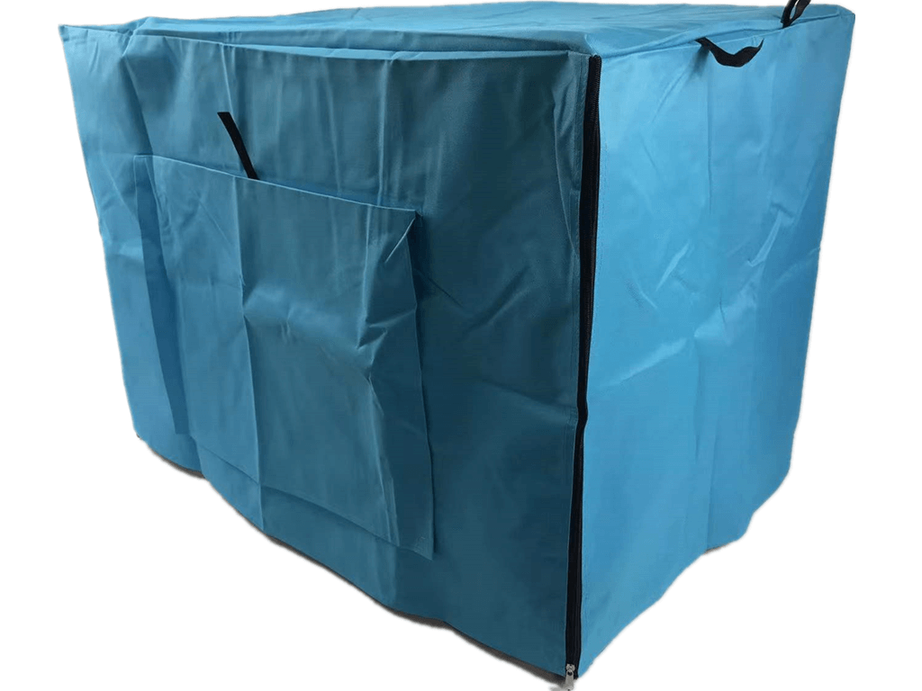 YES4PETS blue collapsible pet crate cover made from durable 600D Oxford fabric with ventilation features.