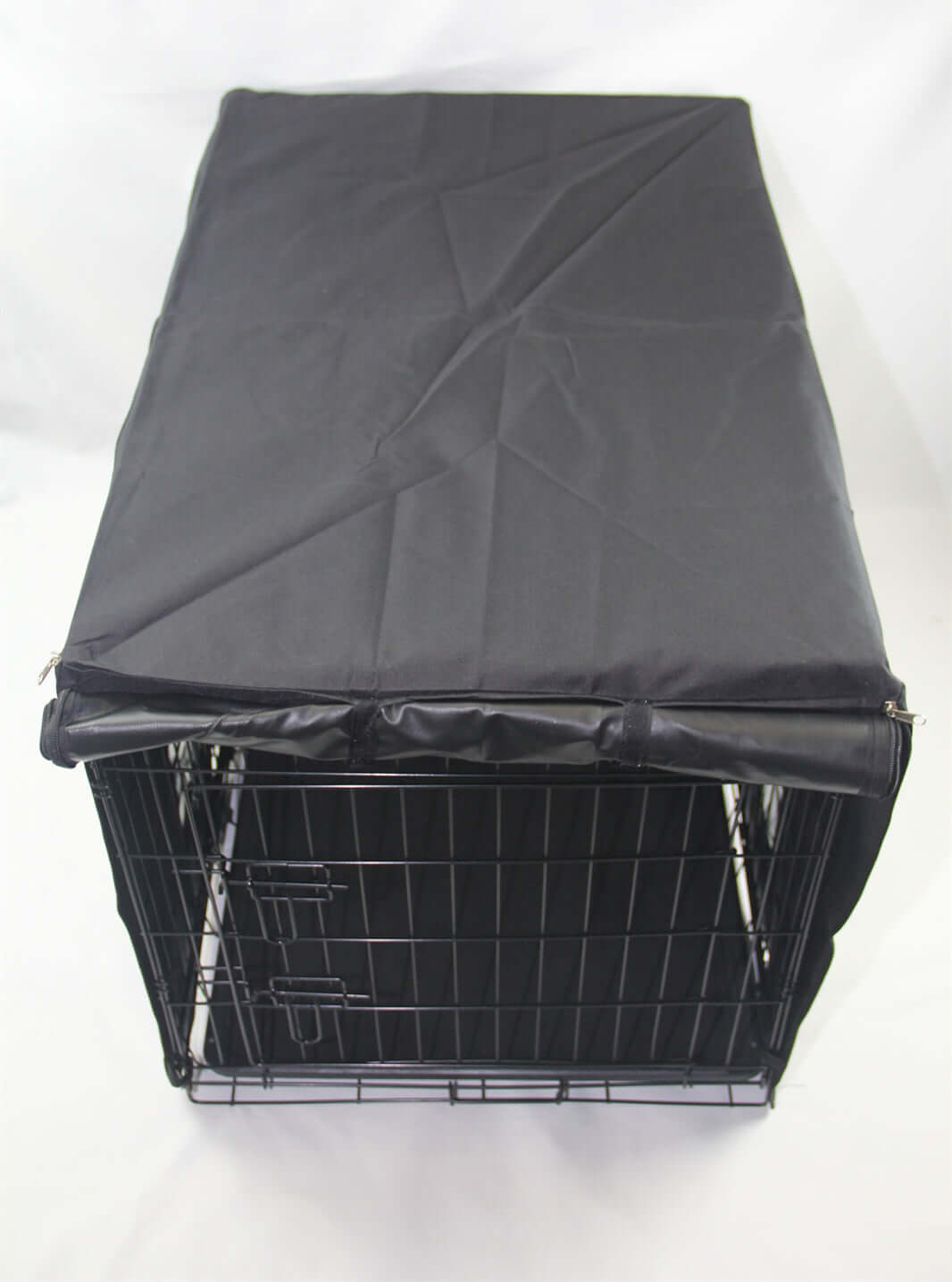 Affordable collapsible pet crate cover made of durable 600D oxford canvas for dogs, cats, and rabbits.