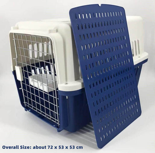 Affordable XL pet crate for dogs, cats, and small animals, featuring durable design and spacious interior, 72x53x53cm.