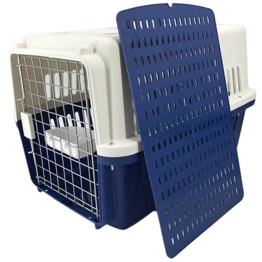 Affordable XL pet carrier cage for dogs, cats, rabbits, and parrots with a spacious design and ventilated door.