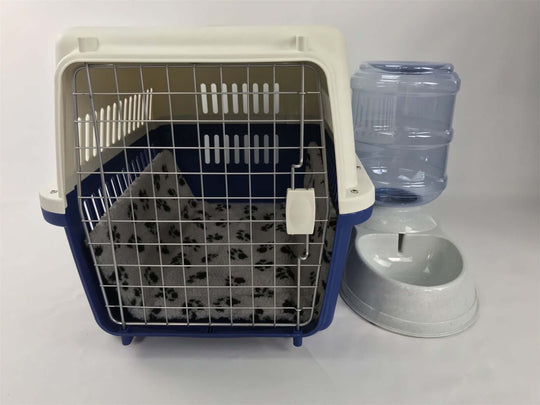 YES4PETS XL pet carrier with mat and water dispenser, durable and affordable crate for cats and dogs.