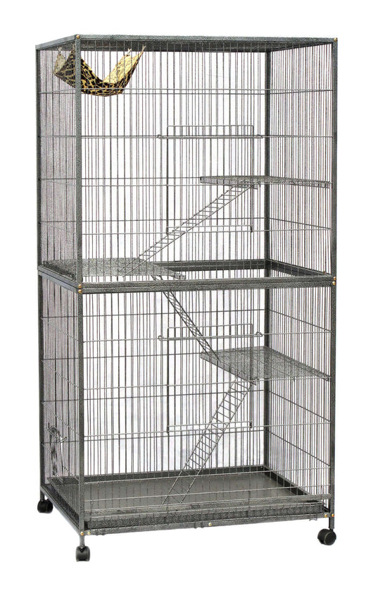 YES4PETS 180 cm large aviary cage for parrots, cats, and small animals, durable design with multiple levels and ramps.