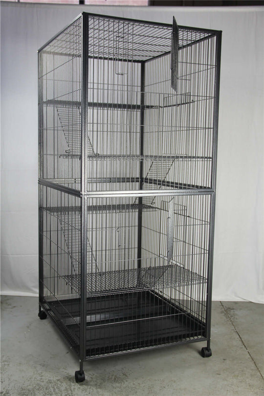 YES4PETS 180 cm spacious multi-level aviary cage for parrot, cat, hamster, and rat, affordable and durable design.