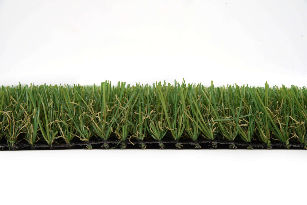 YES4HOMES synthetic turf showing 30mm thick blades, perfect for affordable DIY landscaping and maintenance-free lawns.