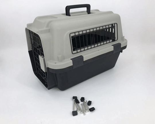 YES4PETS medium portable pet carrier for dogs and cats, lightweight with safety lock, ideal for travel and storage.