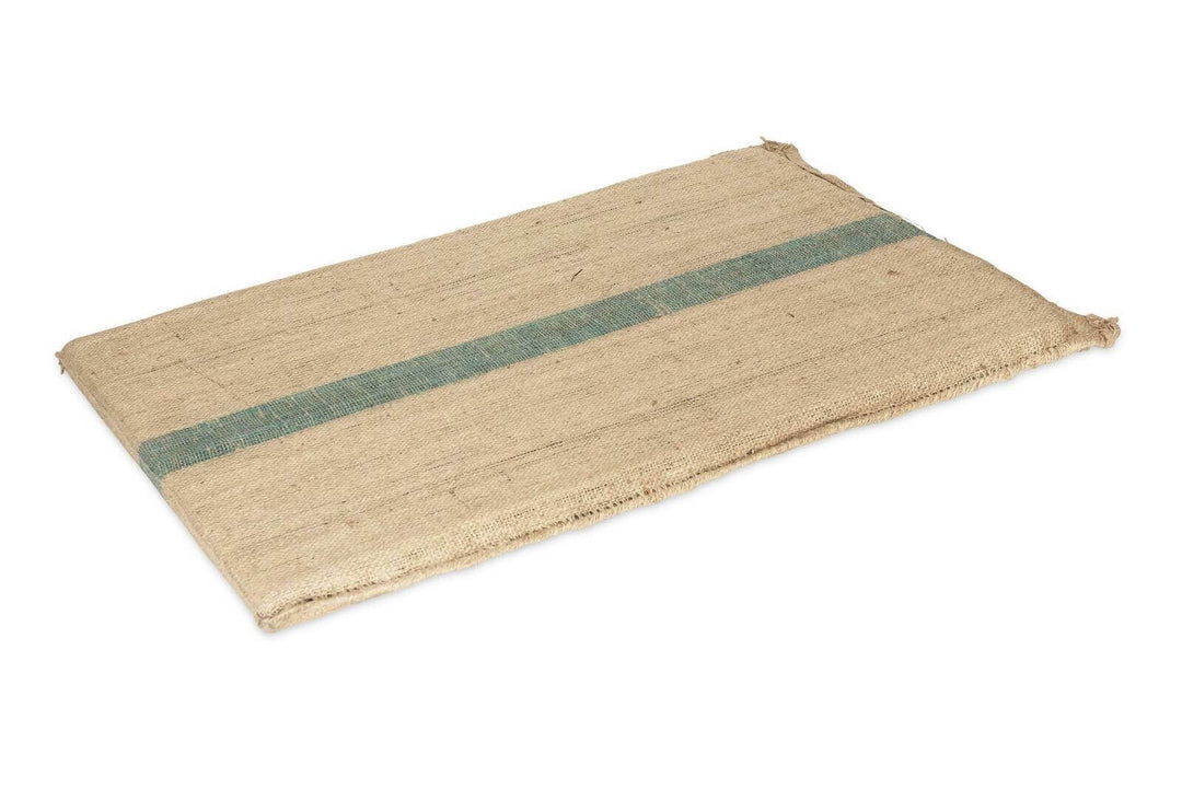 Affordable Large Hessian Pet Dog Bed Mat with foam, ideal for Australian climate, 100 x 69 cm, hypoallergenic and biodegradable.