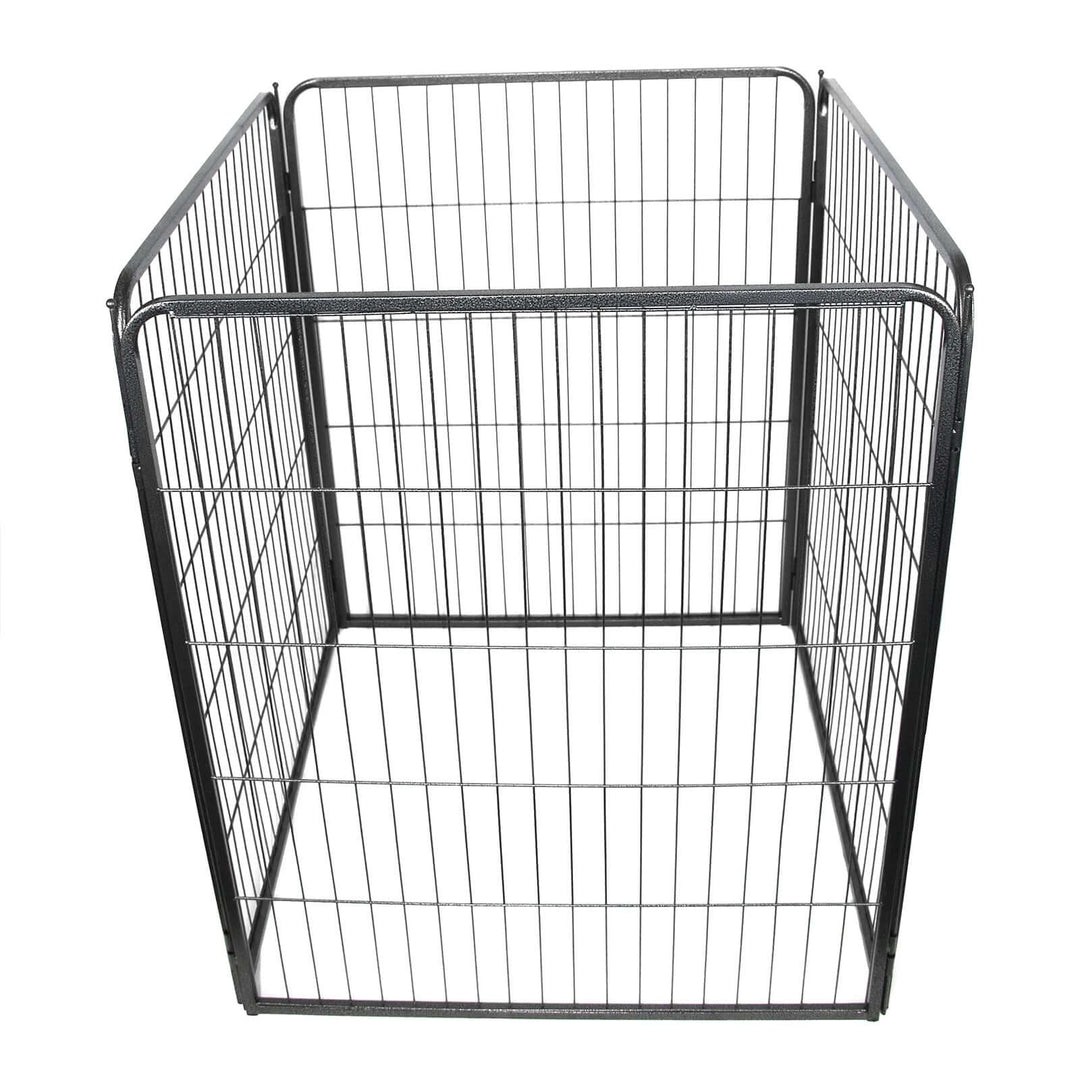 Affordable 4-panel heavy-duty playpen for pets, ideal for dogs, cats, and rabbits. Easy to set up and transport.