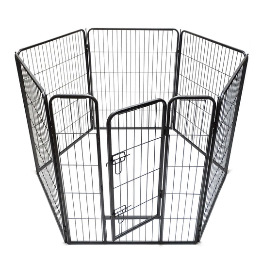 YES4PETS 6-panel heavy duty pet exercise playpen fence, perfect for dogs, cats, rabbits. Affordable and easy to set up.