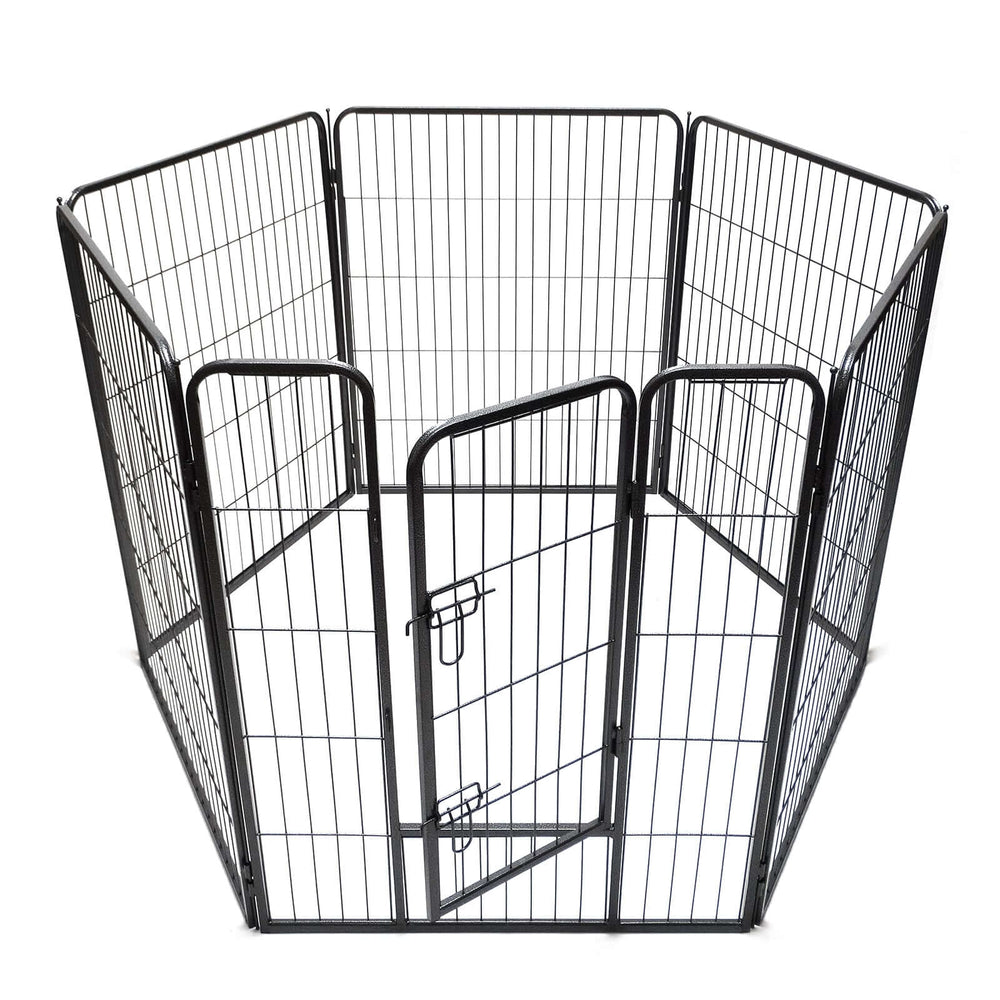 YES4PETS 6-panel heavy-duty exercise playpen for pets with gate, affordable and quality DIY solution.