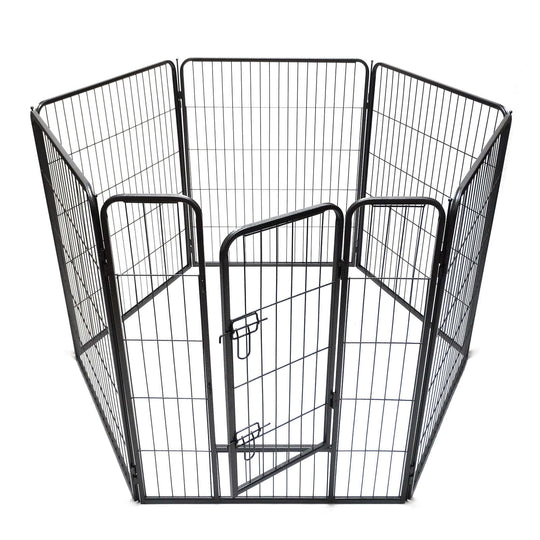 YES4PETS 6-panel heavy-duty exercise playpen for pets with gate, affordable and quality DIY solution.