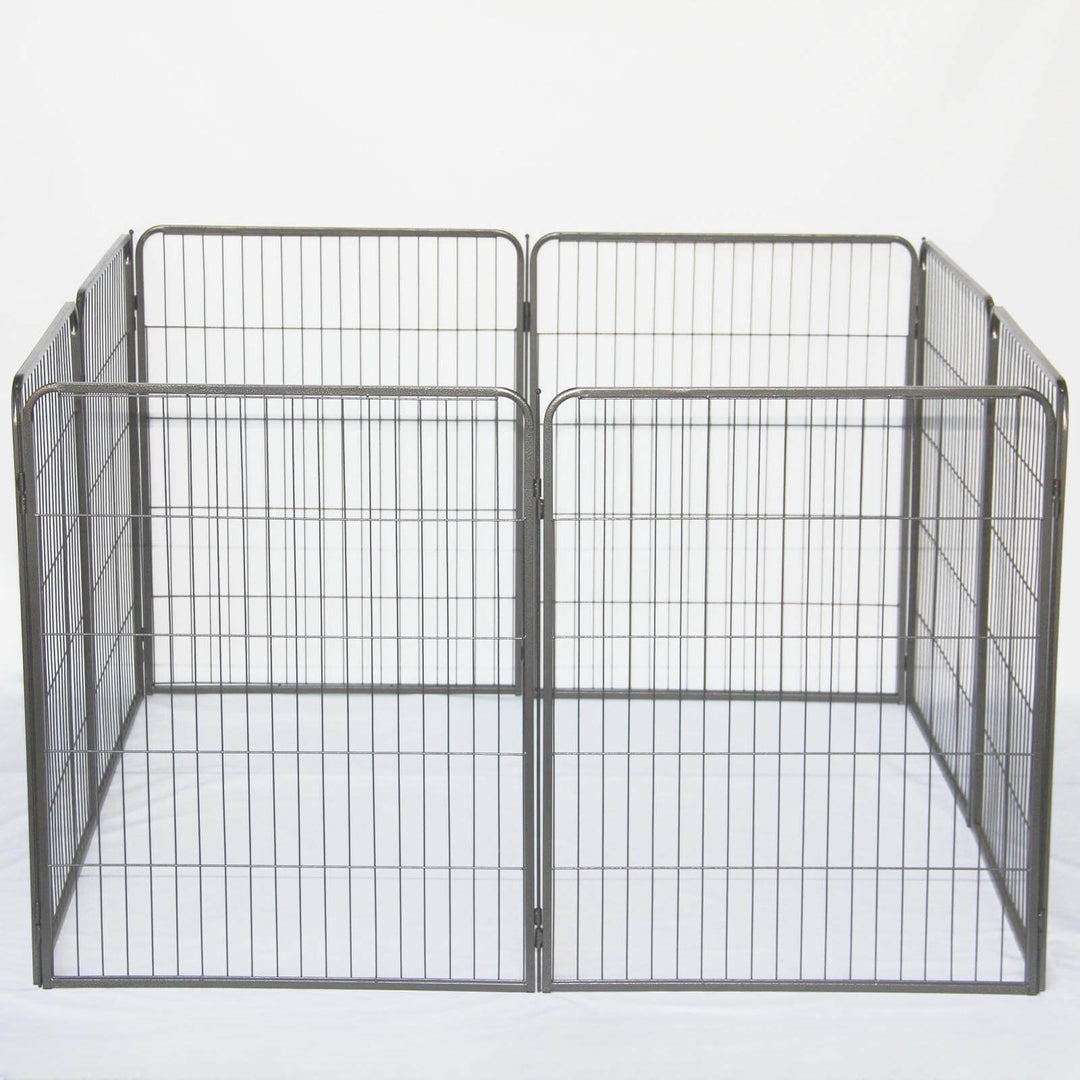 YES4PETS 100 cm metal pet playpen, heavy duty, foldable design for dogs and cats, affordable quality exercise area.