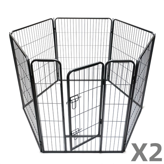 YES4PETS heavy duty 12-panel pet exercise playpen, foldable design for dogs, cats, and rabbits, affordable and quality fencing.