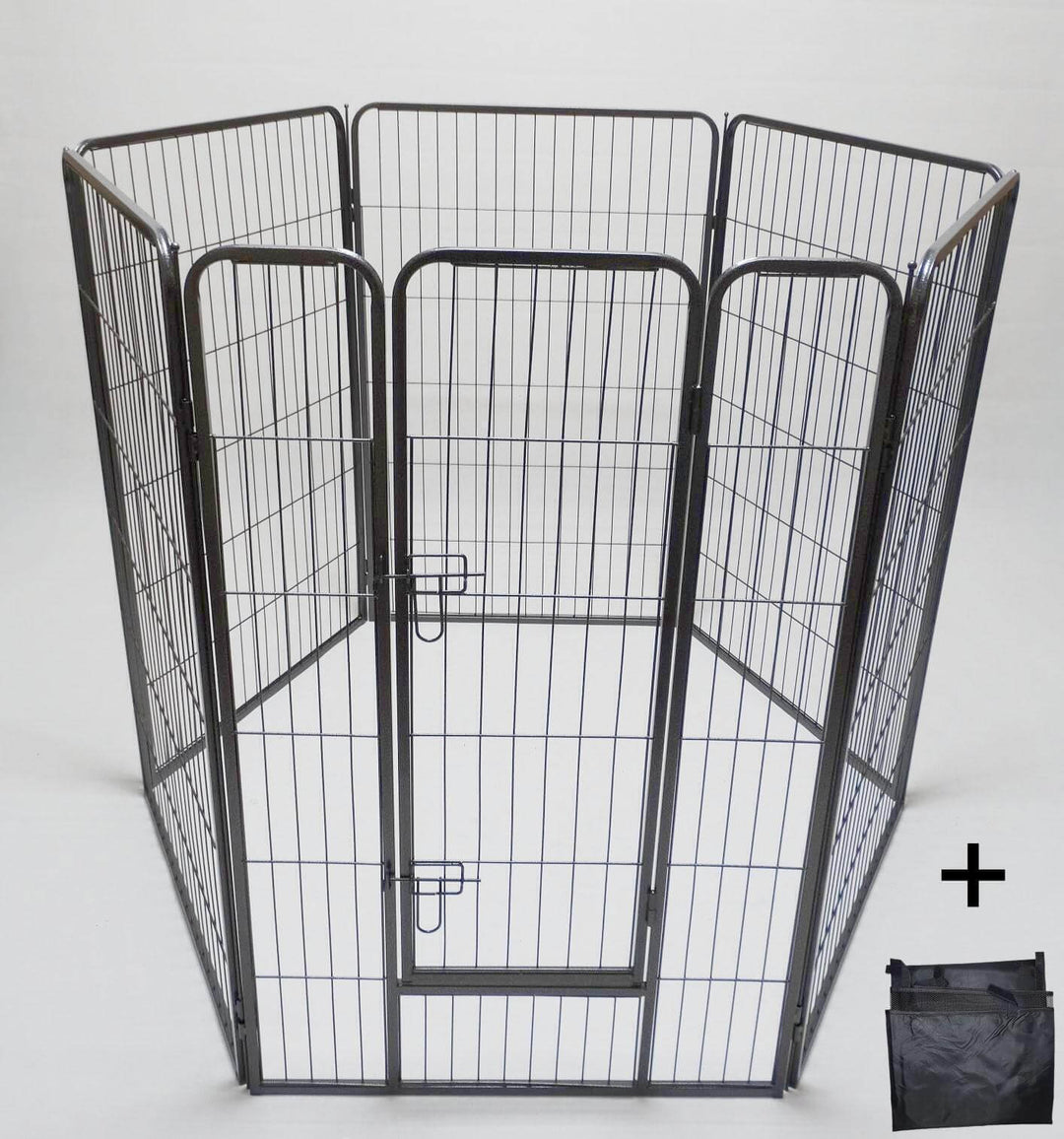 Affordable YES4PETS 6-panel heavy duty pet playpen with cover for dogs, cats, and rabbits, easy to set up and transport.