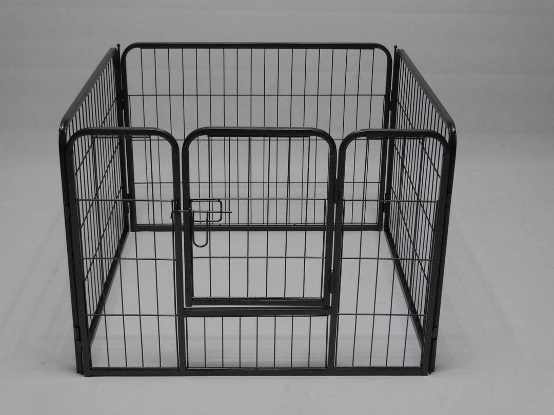 YES4PETS 4-panel heavy duty pet playpen with gate, ideal for dogs, cats, and rabbits, affordable and easy to set up.