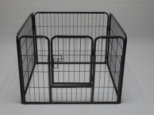 YES4PETS 4-panel heavy-duty pet playpen with gate, ideal for dog, puppy, cat, or rabbit exercise and secure play area.