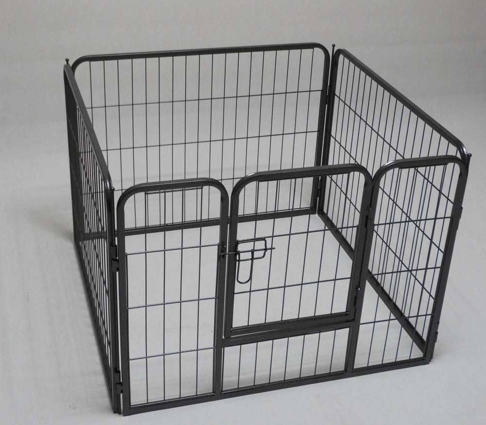 YES4PETS heavy duty 4-panel pet playpen fence providing secure space for dogs, puppies, cats, and rabbits.