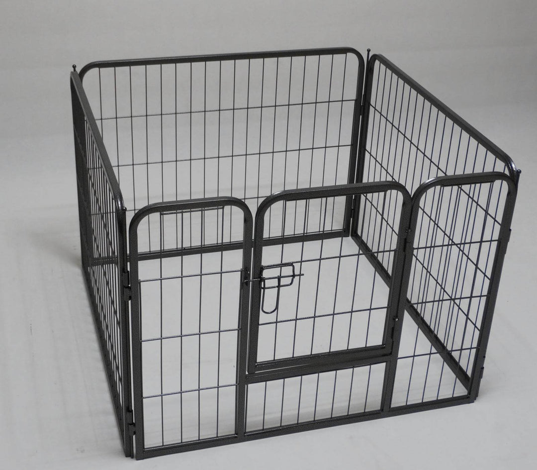 YES4PETS 4-panel heavy-duty pet playpen for dogs, cats, and rabbits, featuring foldable design and secure gate.