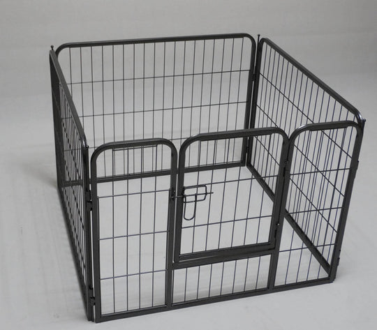 YES4PETS 4-panel heavy-duty pet playpen for dogs, cats, and rabbits, featuring foldable design and secure gate.