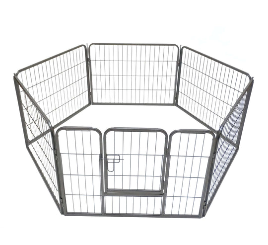 YES4PETS 6-panel playpen fence for pets, affordable and durable exercise area for dogs, puppies, cats, and rabbits.