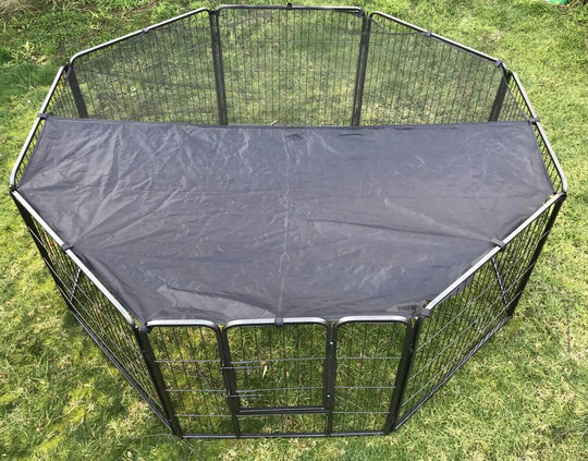 YES4PETS 80 cm heavy duty pet playpen with cover, providing a safe and spacious area for dogs, cats, and rabbits.