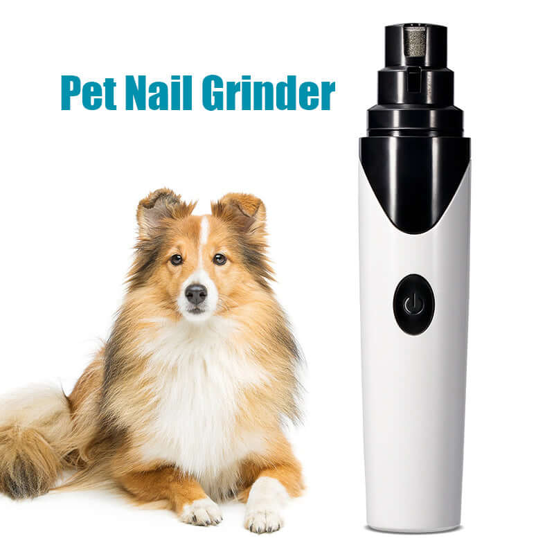 YES4PETS Electric Pet Nail Grinder for dogs and cats, quiet, cordless, ergonomic design, affordable grooming tool.