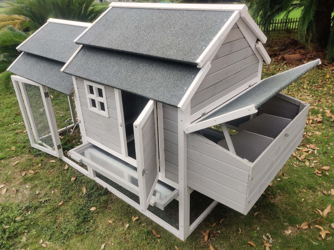 YES4PETS XL Chicken Coop Rabbit Hutch with spacious nesting boxes and roosting bars, suitable for small animals.