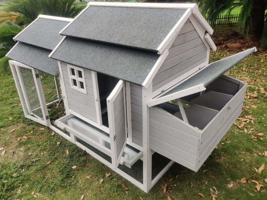 YES4PETS XL Chicken Coop Rabbit Hutch with spacious nesting boxes and roosting bars, suitable for small animals.