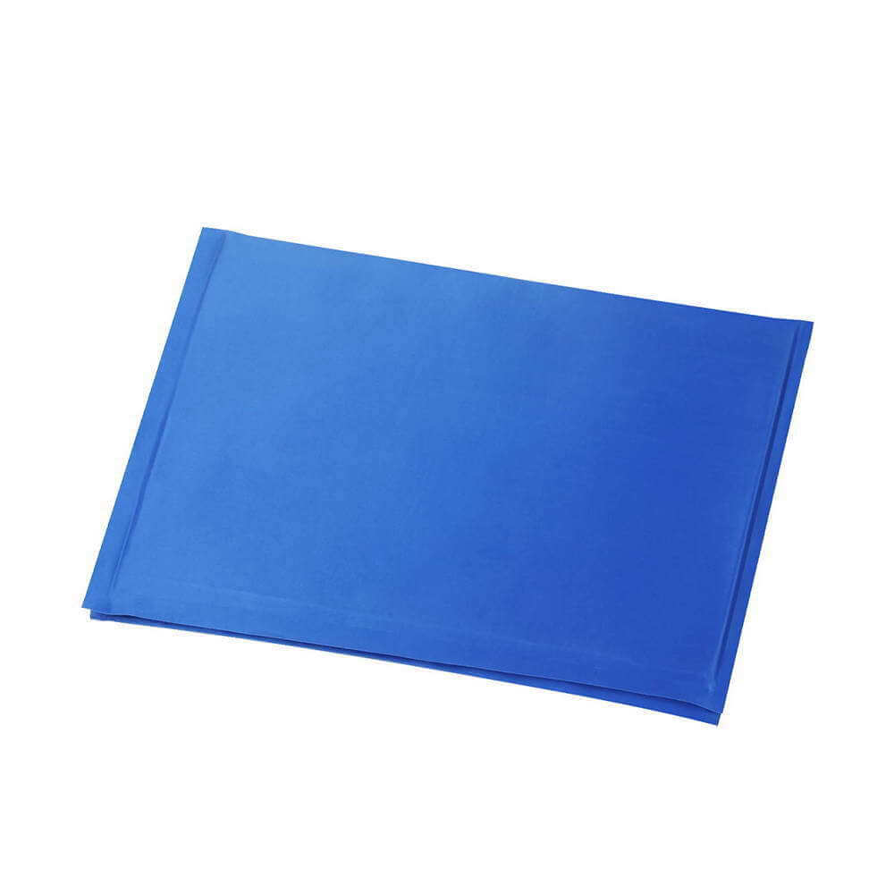 Small pet cool gel mat in blue, 30 x 40 cm, non-toxic cooling pad for dogs and cats, affordable and quality summer comfort.