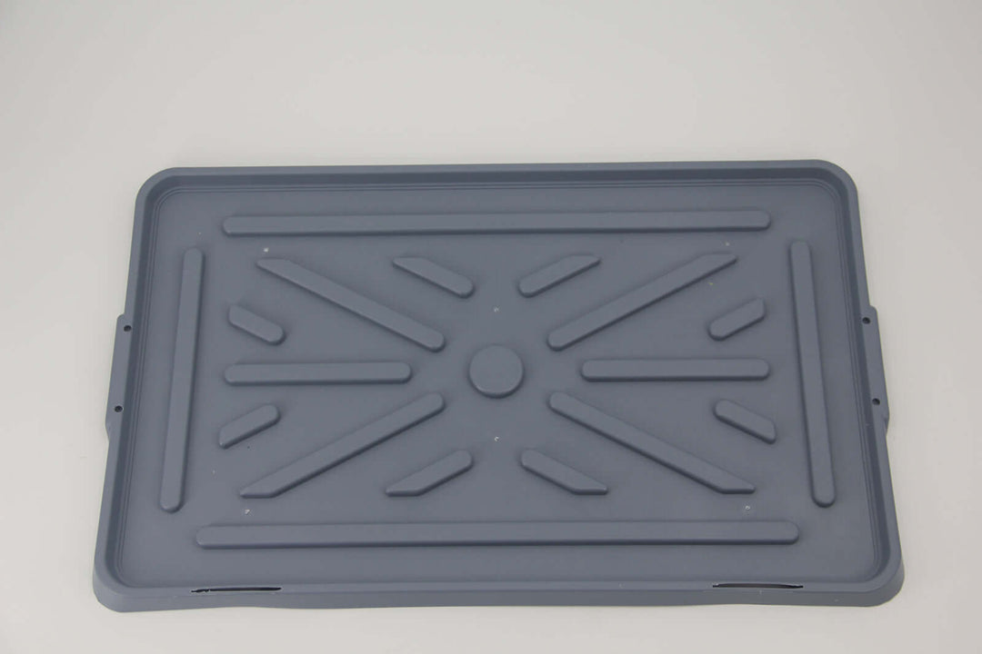 Durable gray removable waste tray for YES4PETS Indoor Dog Potty Training Mat, easy to clean with non-slip design.