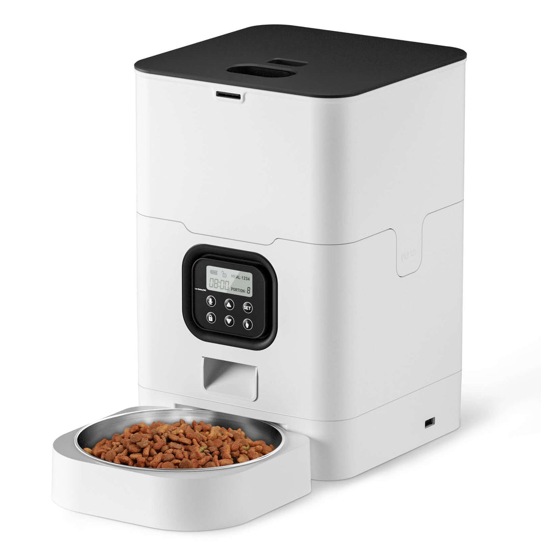 YES4PETS 6L Automatic Digital Pet Feeder with programmable settings for dogs and cats, affordable and quality pet care.