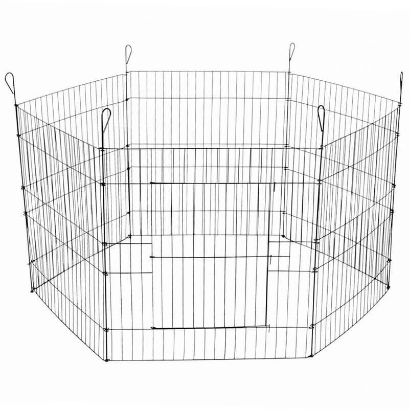 Affordable YES4PETS 24' 6 Panel Pet Playpen Fold Exercise Cage with open top design.