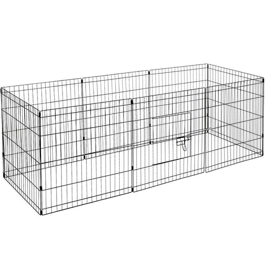 Affordable YES4PETS 24' Dog Rabbit Playpen with durable steel for a quality pet enclosure and fun DIY play area.