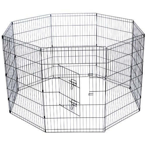 YES4PETS 36' pet playpen with durable powder-coated steel, perfect for dogs and rabbits in a secure, spacious enclosure.