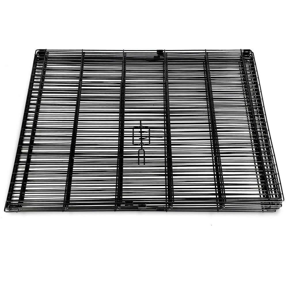 Durable black wire playpen panel for pets, ideal for creating affordable and quality enclosures.