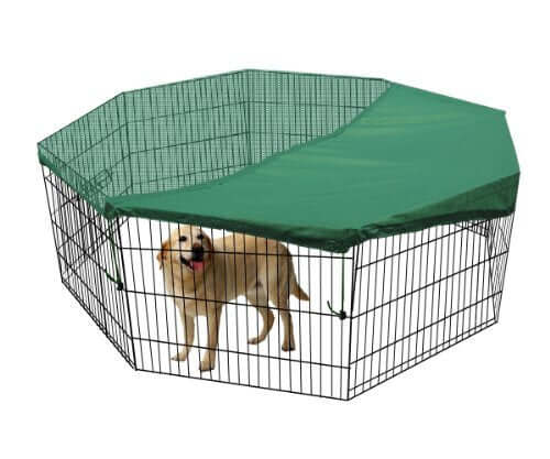 YES4PETS Exercise Pen Cover for Dogs, offers sun protection and shade for playpens, affordable and quality design.