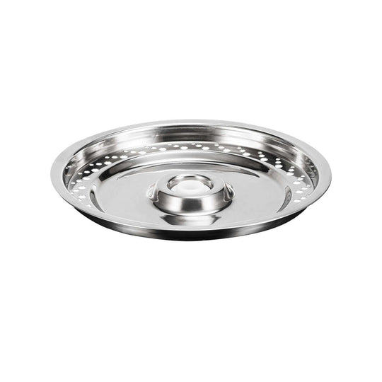 YES4PETS stainless steel pet water fountain base for dog and cat feeders, durable and easy to clean.