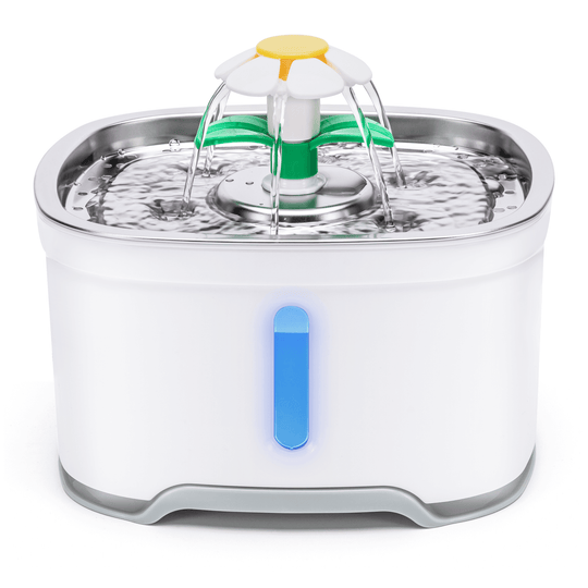 YES4PETS 2.5L automatic electric pet water fountain for dogs and cats, stylish and easy to clean.