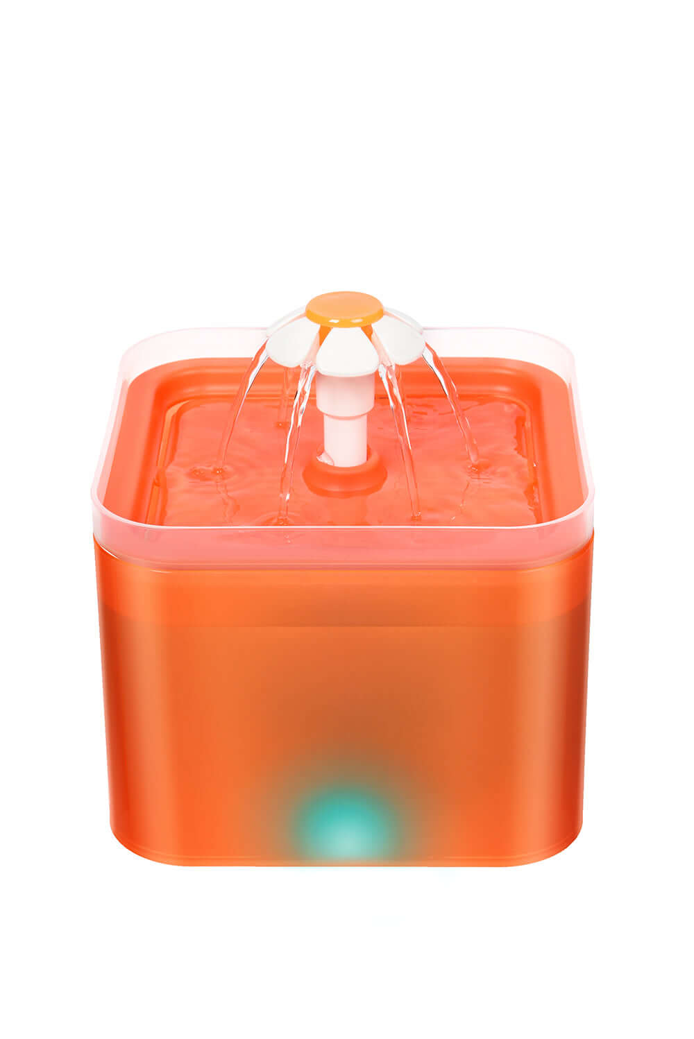 YES4PETS Automatic Electric Pet Water Fountain in orange, stylish and functional, ideal for small dogs and cats.