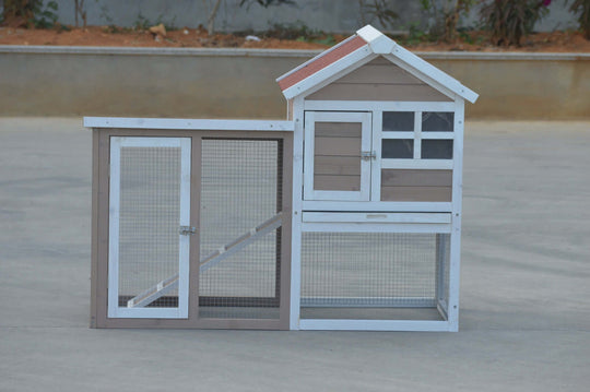 YES4PETS Rabbit Hutch for small pets like rabbits, ferrets, and guinea pigs - durable wooden design.