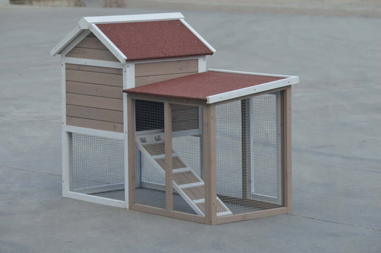 YES4PETS Rabbit Hutch for small pets, durable wooden design, easy access, perfect for rabbits, guinea pigs, and ferrets.