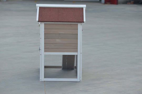 YES4PETS Wooden Rabbit Hutch with mesh door, ideal for small pets like rabbits and guinea pigs. Affordable and durable design.