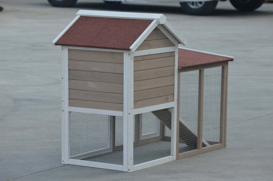 YES4PETS Rabbit Hutch for small animals, durable wooden design, easy access, affordable pet house.