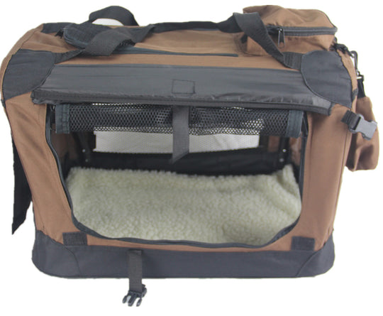 DSZ Product, feed-cond-new, feed-sl-DSZ Freight Payable, newYes4Pets Small Foldable Soft Dog Cat Puppy Rabbit Crate Bag With Curtain - Brown - Premium Pet Care > Cat Supplies > Cat Carriers & Crates from Yes4Pets ! Shop Online Buy Now at S & D's Value Store Family Business Best Customer ServiceDSZ Product, feed-cond-new, feed-sl-DSZ Freight Payable, new