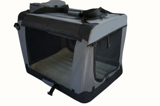 DSZ Product, feed-cond-new, feed-sl-DSZ Freight Payable, newYes4Pets Small Foldable Soft Dog Cat Puppy Rabbit Crate Bag With Curtain - Grey - Premium Pet Care > Dog Supplies > Dog Carriers & Crates from Yes4Pets ! Shop Online Buy Now at S & D's Value Store Family Business Best Customer ServiceDSZ Product, feed-cond-new, feed-sl-DSZ Freight Payable, new