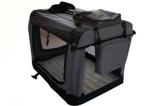 DSZ Product, feed-cond-new, feed-sl-DSZ Freight Payable, newYes4Pets Small Foldable Soft Dog Cat Puppy Rabbit Crate Bag With Curtain - Grey - Premium Pet Care > Dog Supplies > Dog Carriers & Crates from Yes4Pets ! Shop Online Buy Now at S & D's Value Store Family Business Best Customer ServiceDSZ Product, feed-cond-new, feed-sl-DSZ Freight Payable, new