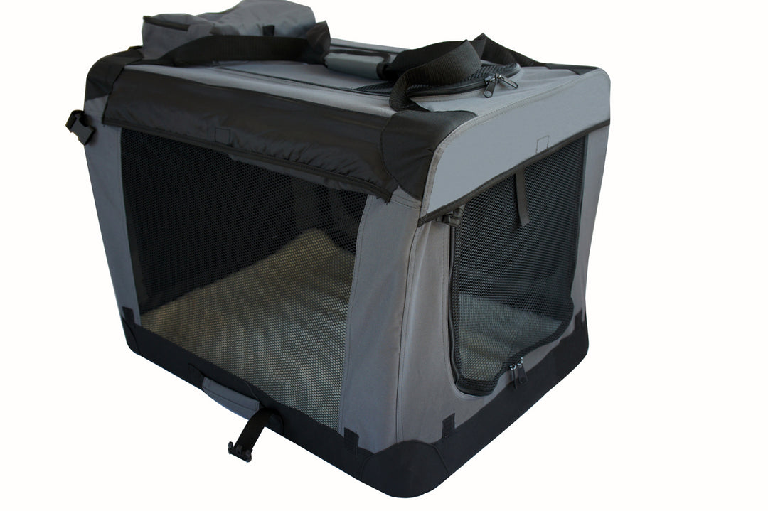 DSZ Product, feed-cond-new, feed-sl-DSZ Freight Payable, newYes4Pets Large Fordable Soft Dog Cat Puppy Crate Bag With Curtain - Grey - Premium Pet Care > Cat Supplies > Cat Carriers & Crates from Yes4Pets ! Shop Online Buy Now at S & D's Value Store Family Business Best Customer ServiceDSZ Product, feed-cond-new, feed-sl-DSZ Freight Payable, new