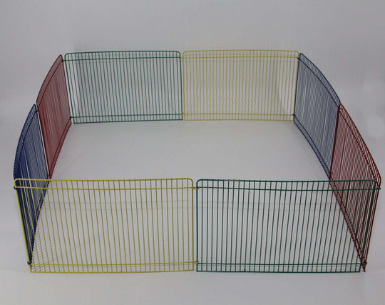 Colorful YES4PETS Mini Pet Playpen Enclosure for small animals like guinea pigs and hamsters, affordable and easy to set up.