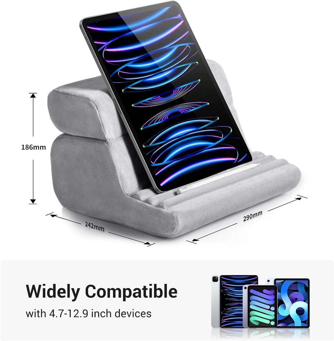 UGREEN 60646 Desk Pillow and Tablet Stand, lightweight and portable for 4.7-12.9 inch devices, affordable travel accessory.