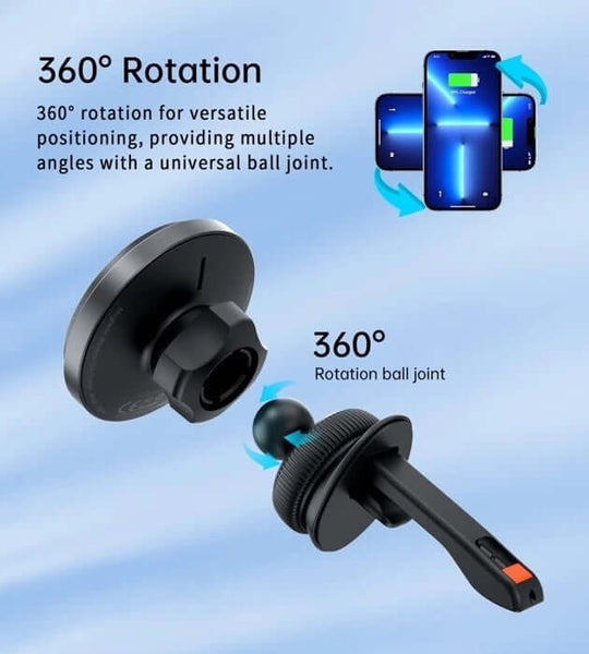 _label_, DSZ Product, feed-cond-new, feed-sl-free shipping, free-shipping, newChoetech T205 - F 15W Magnetic Car Charger Holder With Led Light (Pc Housing) - Premium Outdoor Recreation > Camping > Camping Lights & Lanterns from Choetech ! Shop Online Buy Now at S & D's Value Store Family Business Best Customer Service_label_, DSZ Product, feed-cond-new, feed-sl-free shipping, free-shipping, new