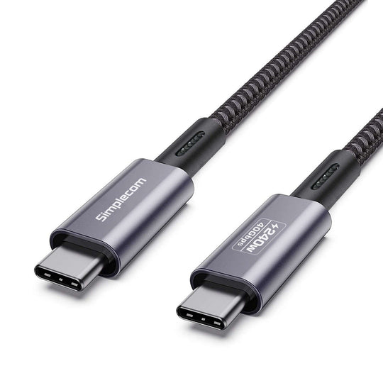 كابل USB-C إلى USB-C من Simplecom CA615 USB4 40Gbps 5A 240W PD3.1 8K@60Hz 1.5M